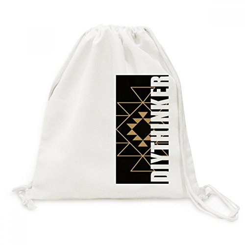 Sac de voyage compact et robuste en toile avec cordon ajustable imprimé totem