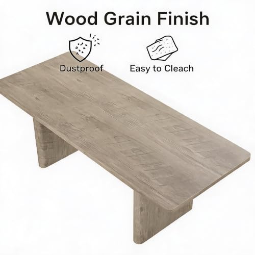 Garvee 63"-82.7" Extendable Dining Table Rectangular Round Corner for 6-10 by Garvee - Used condition - Image 5