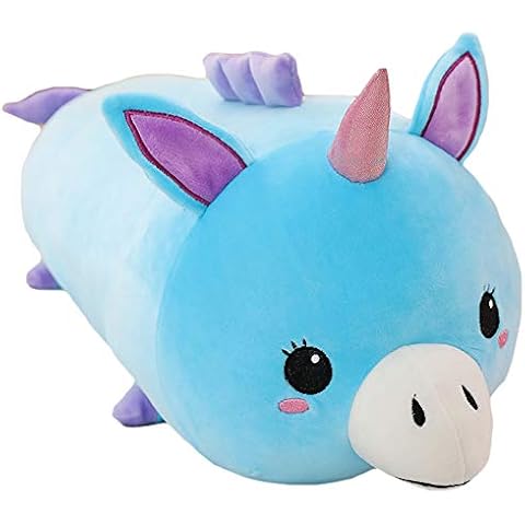 sofipal Unicorn Plush Hugging Pillow, Soft Unicorn Stuffed Animal Toy Unicorn Plushie Animal Pillow Gifts for Kids Birthday,Christmas,Valentine 23.6" Cover