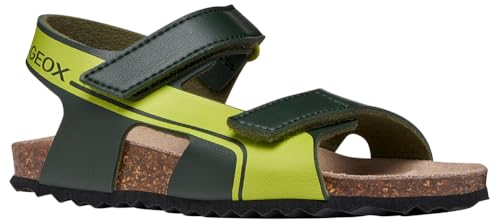 Sandales Geox Ghita Boy pour garçon en similicuir marron confortable