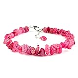 Natural Raw Red Spinel Crystal Handmade Rough String Bracelets, Gemstone Rough, December Birthstone,...