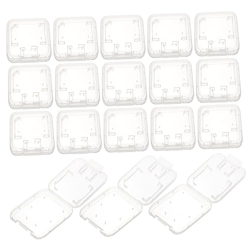 Redriver 24Pcs Transparent Card Storage Organizer Durable Memory Card Holder for and Cards Lightweight and Portable Case for Easy Carrying and Protection