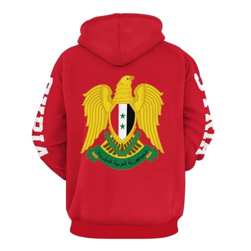 Sweat à capuche graphique avec poche et imprimé drapeau - 4