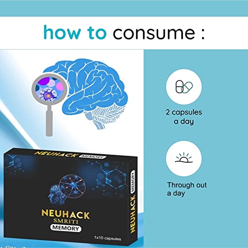 Image of Smriti Memory Capsules For Brain, Memory Support with Brahmi, Ashwagandha, Shankhpushpi | Ayurvedic Nootropics supplement - 100 caps