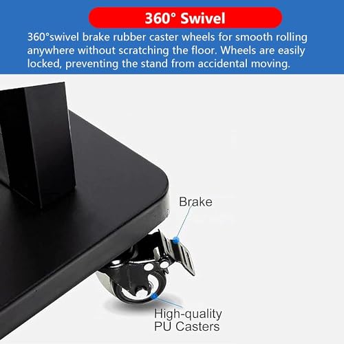 Soporte móvil para TV con altura ajustable miniatura 3