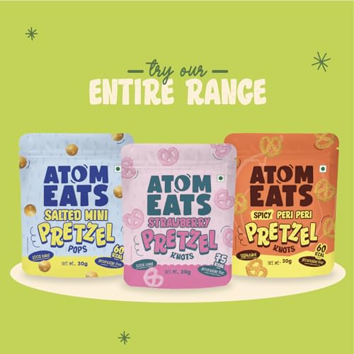 Image of Atom Eats Sour Cream & Onion Pretzels 30g | Bold & Creamy Mini Pretzel Knots with Real Onion, Chives & Parsley | 100% Baked | Crunchy Savory Snack for Me-Time, Office, Travel & Parties | Preservative-Free