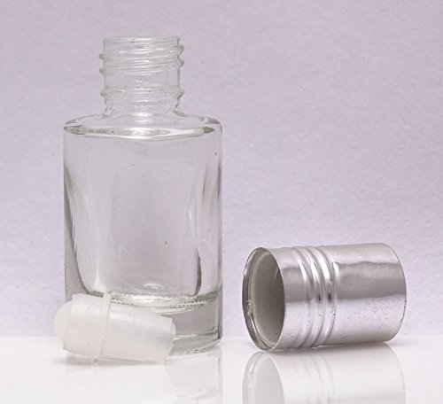 MT Bottles & Jars 5 ml Klar Leere Glas Roll-On-Flaschen Parfüm Großhandel Aromatherapie Rollflasche Nachfüllbare Ätherisches Öl Flasche 6 Stück