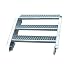 Produktbild Stahltreppe Aussentreppe Wangentreppe verzinkt 3 Stufen GH 40-60 cm 3-150-Z