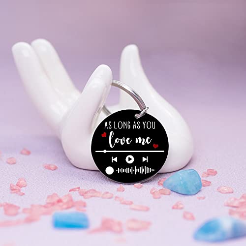 Valentine's Day Gifts For Men Valentine's Day Gifts For Men Music Lover Keychain Anniversary For Him Husband Gifts From Wife Birthday Gifts Birthday Gifts Couple Keyring Women Men As Long As You Love #TOP3
