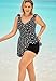 Swimsuits For All Swim 365 Women's Plus Size Faux-Wrap Swim Dress - 32, Multi Tropical Bouquet