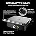 OSTBA Panini Press Grill with Adjustable Temperature, 4-Slice Indoor Grill, 180° Open Sandwich Maker with Drip Tray, Non-Stick Plates, Stainless Steel, 1200W