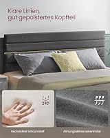 VASAGLE Polsterbett, Bettgestell, 160 x 200 cm – Ansicht 4