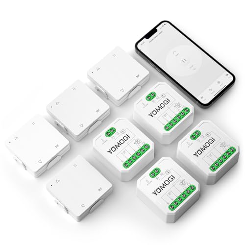 Module volet roulant connecté WiFi YOMOGI avec télécommande RF pour domotique - Pack de 4