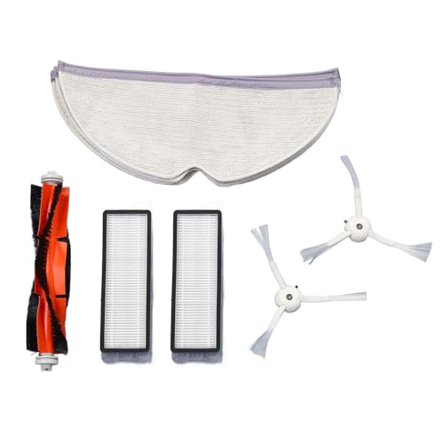 Accessories Kit Compatible with S50 S51 Robotic Vacuum Cleaner, High Grade 1 Main Brush 2 Side Brushes 5 Fine Fiber Mops with 2 Washable Filters, 10 Pack Vacuum Replacement Parts