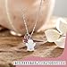 WUSJCOF Collar con Ángel de la Guarda y Piedra de Nacimiento Imagen de WUSJCOF Collar con Ángel de la Guarda y Piedra de Nacimiento