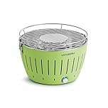 LotusGrill SMOKELESS BBQ With Turbo Fan for Fast Heat in Lime Green (Standard)