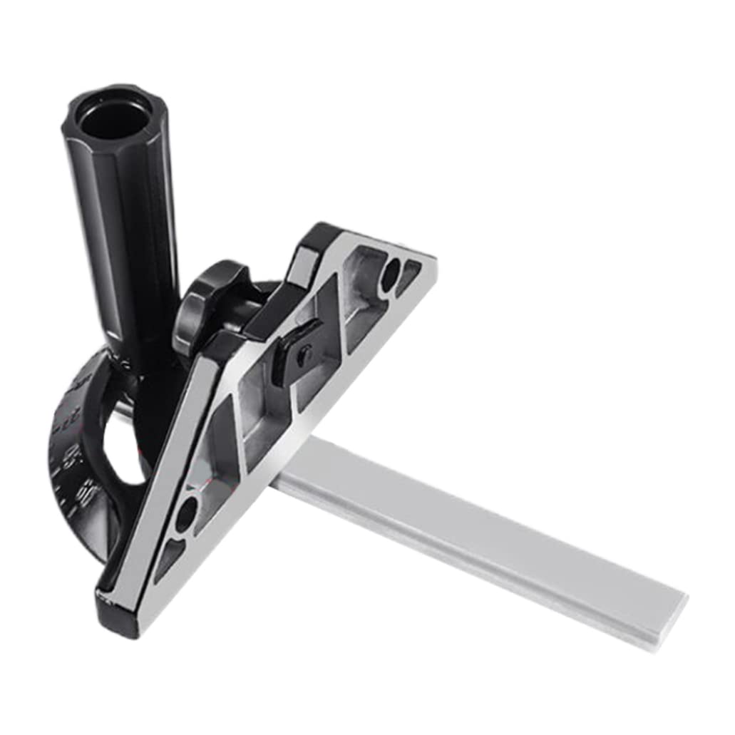 Miter Gauge Adjustable Table Saw Fence Aluminum Alloy Table Saw Sled Wear-resistant Table Saw Miter Gauge for Table Saw Fence Black