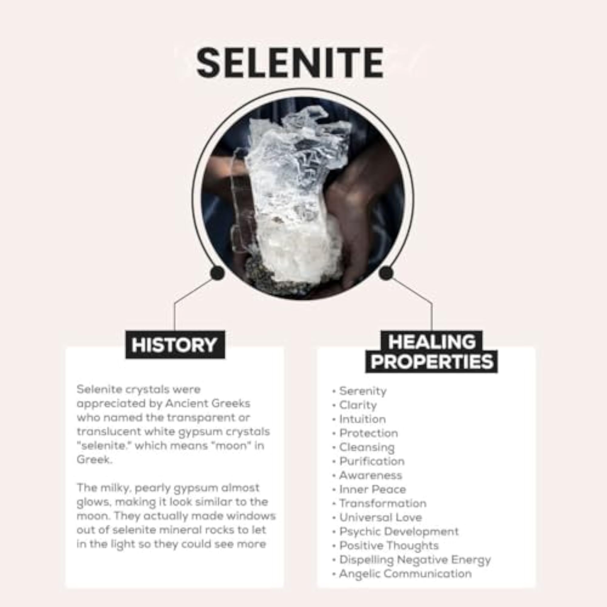 Selenite Crystal Recharging Plate for Energy