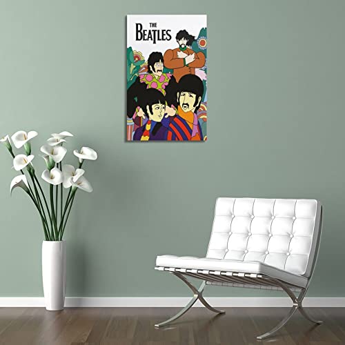 Poster décoratif sur toile The Beatles Dessin animé – Impression d’art moderne pour chambre à coucher – 30 x 45 cm - Les Beatles, Paul McCartney, John Lennon, RIngo Starr, George Harrison Poster décoratif sur toile The Beatles Dessin animé - Impression d'art moderne pour chambre à coucher - 30 x 45 cm – Image 6