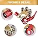 SINGARO Car Battery Terminal Connector, 4 Way Positive and Negative Pole Quick Release Terminal Clip, Applicable to SAE/JIS A Type Terminal Post, Compatible with Cars, Trucks and More（Gold-A）