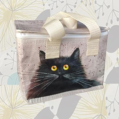 Bolsa térmica porta alimentos con diseño de gatos Cover