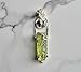 MOUNTJEWELS Authentic Moldavite Pendant Necklace Real Czech Moldavite Crystal Pendants 925 Sterling Silver Handmade Healing Crystal Jewelry Gift for Him/Her Chakra Birthstone Pendant