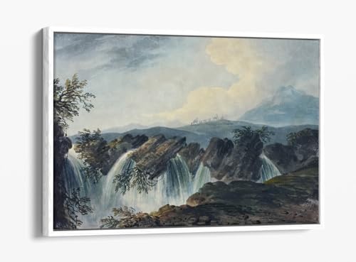 Toile Dominic Serres cadre blanc pour habiller un grand mur vide