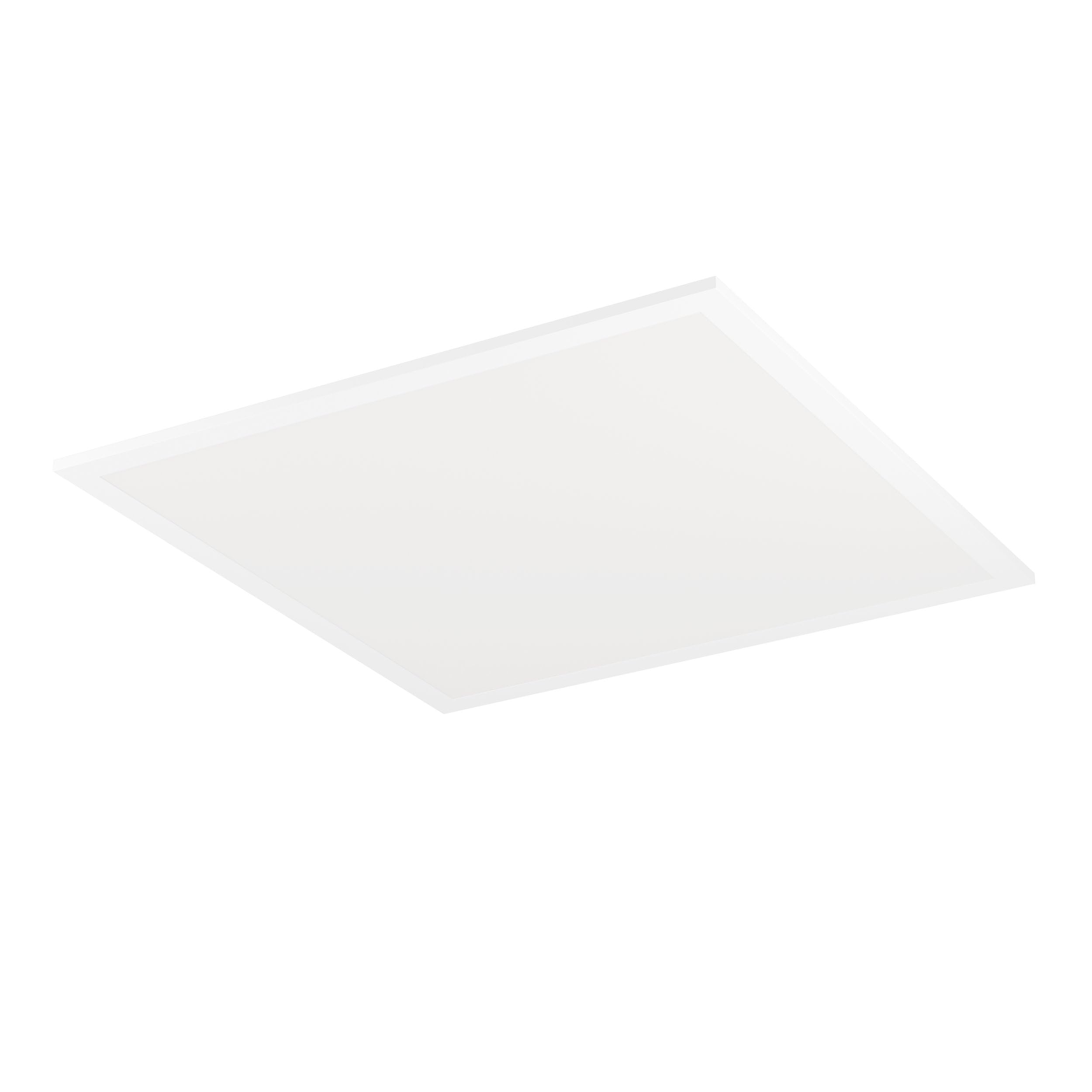 Eglo Plafonnier LED Moradillo, lampe de plafond avec dip switch, panneau | plat en métal et plastique blanc, éclairage blanc chaud, blanc neutre, blanc froid, luminaire 40 x 40 cm