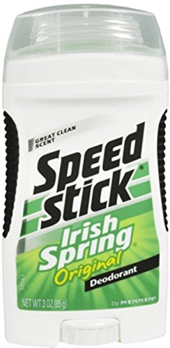 Speed Stick Irish Spring Deodorant Original 3 oz (Pack of 4)