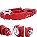 Bike Rear Derailleur Extension Tail Hook, Mountain Road Bicycle Hanger Extender, Speed Change More Smoothly, Bright Color, Personalized, Made of Aluminum Alloy, Two Colors (Red)