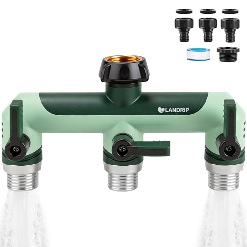 Landrip 3 Way HoseConnector Garden Hose Splitter 3 Way Full Flow Heavy Duty