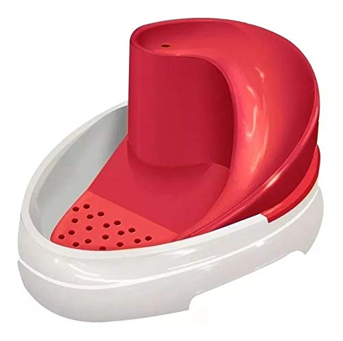 Tobo fonte agua filtrada para caes e gatos bivolt vermelha