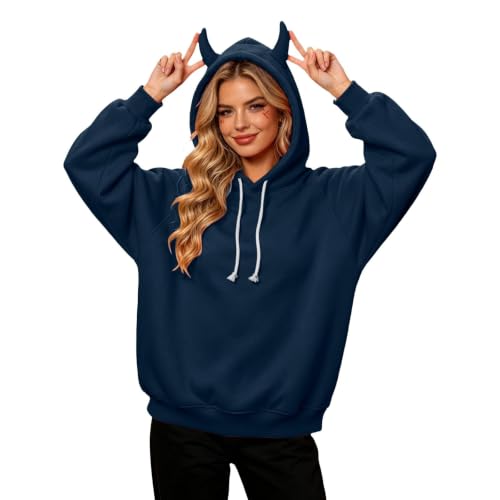 Cute Hoodies for Women Fleece Hooded Pullover Long Sleeve Sweatshirt - image 1