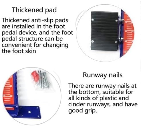 Track Field Starting Block - Iron Construction, Strong Grip for Professional Competitions, Multi-Functional Design