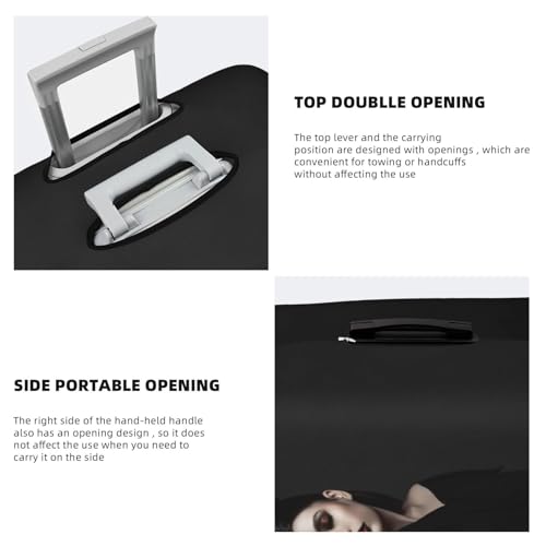 Customized Travel Luggage Cover Personalized Add Your Photo Logo Name Protective Film Printing Elastic Washable Large 25-28 Inch4