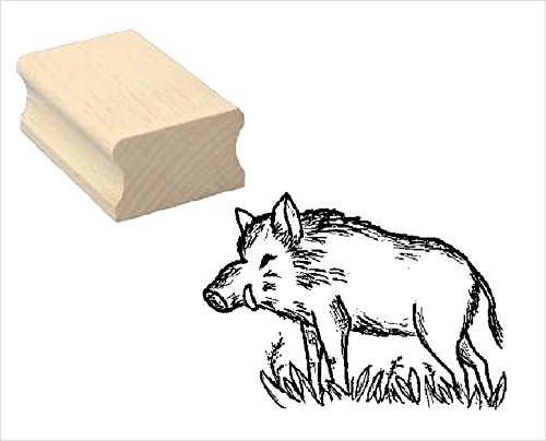 Stempel kleines Wildschwein - Motivstempel ca. 40x40 mm