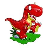 DIBSIES Personalization Station Personalized Dinosaur Christmas Ornament (T-Rex)