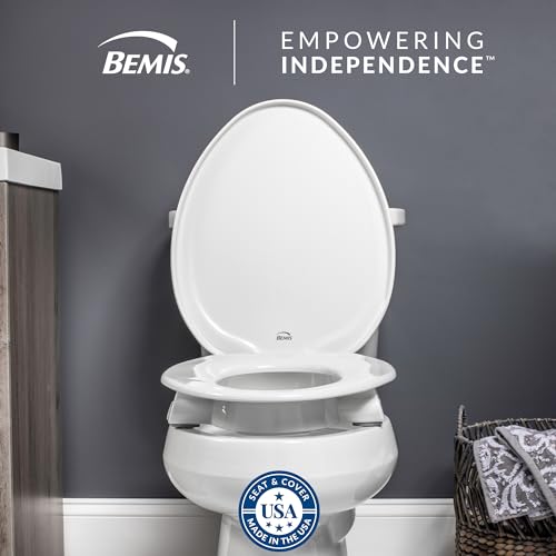 Image of Bemis Assurance 3 inch Raised Toilet Seat for Seniors, Round, White