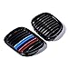 Left Right Side Front Kidney Hood Grille Grill Replacement for BMW Z3 1996-2002 Convertible Coupe 2-Door Glossy Black M-Color