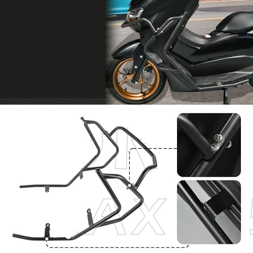 Cadre de protection du moteur NMAX 155 en acier haute résistance