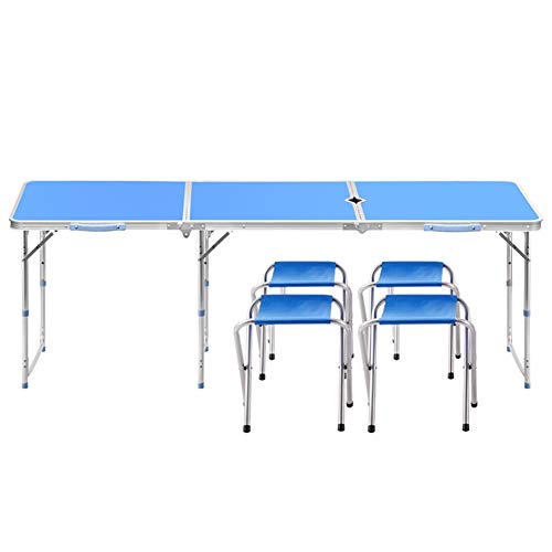 Klapptisch Camping Catering Heavy Duty Buffet Hochzeit Markt Garden Party Stall Picknick Jochbrücke Tisch Für Grill Picknick-Party Mit Tragegriff