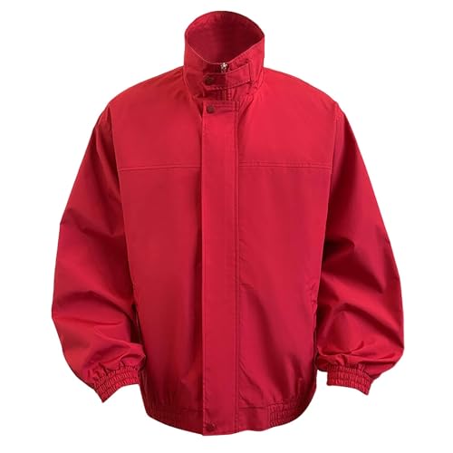 Chaqueta cortavientos ligera para hombre, chaqueta de entretiempo, chaqueta bomber, chaqueta de primavera, cómoda chaqueta de aviador, cuello alto, chaqueta de béisbol con bolsillos con cremallera,