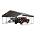 PHI VILLA Outdoor Metal Carport 20' x 20', Carport Canopy Tent Heavy Duty, Garage Car Shelter Shade with Metal Roof, Frame and Bolts for Car, Truck and Boat