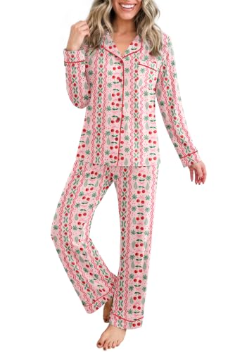  Womens Pajamas Set Holiday Pjs  - image 1