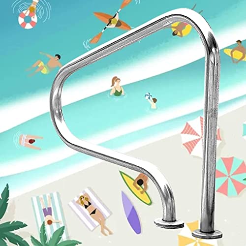 Barandal para piscina de acero inoxidable 304, 80x80x27 cm