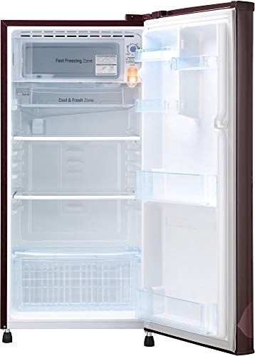 Image of LG 188 L 3 Star Inverter Direct-Cool Single Door Refrigerator (B191KSOW, Scarlet Orchid)