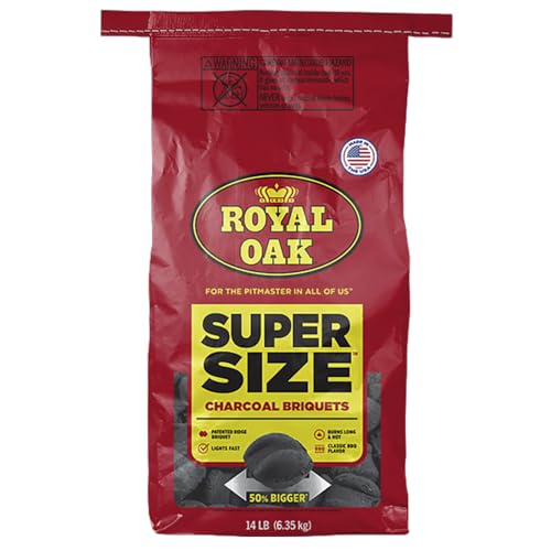 Royal Oak 800002199 Super Size Charcoal Briquets, 14 Lb. - Quantity 1