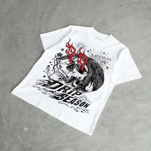 Image of DopeSkill Halloween Graphic Tee Streetwear Hip Hop Hypebeast Unisex T-Shirt Sneaker Colour Matching Shirts Spooky Graphic