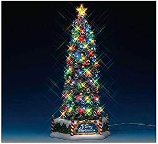 Lemax Village Sights & Sounds: New Majestic Christmas Tree, Resin, Gold
