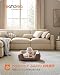 FEANDREA Hundebett, Waschbares Hundesofa, 60 x 50 x 20 cm